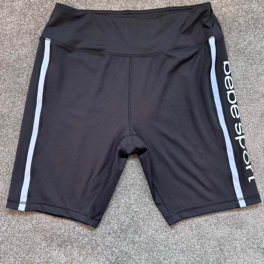 Bebe Women's Black and Grey Shorts